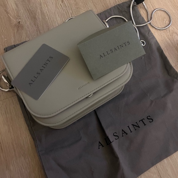 NEW Allsaints Gray Crossbody - Picture 3 of 6